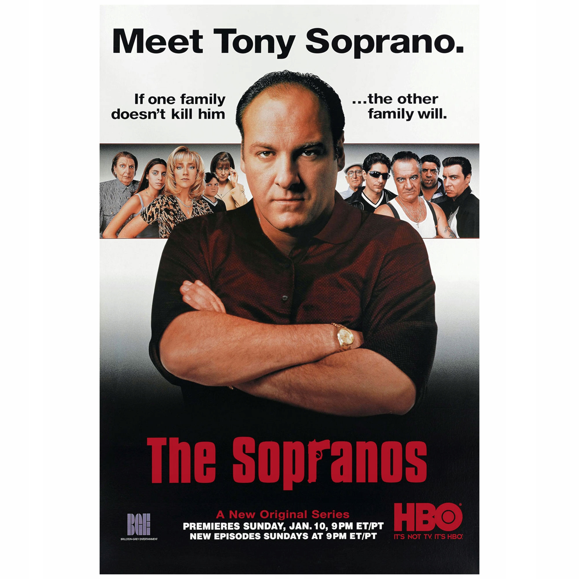 

Plakat The Sopranos Rodzina Soprano A1+