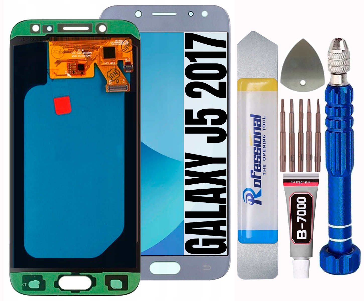 Displej Pro Samsung Galaxy J5 J530 J530F Oled LCD Modrý