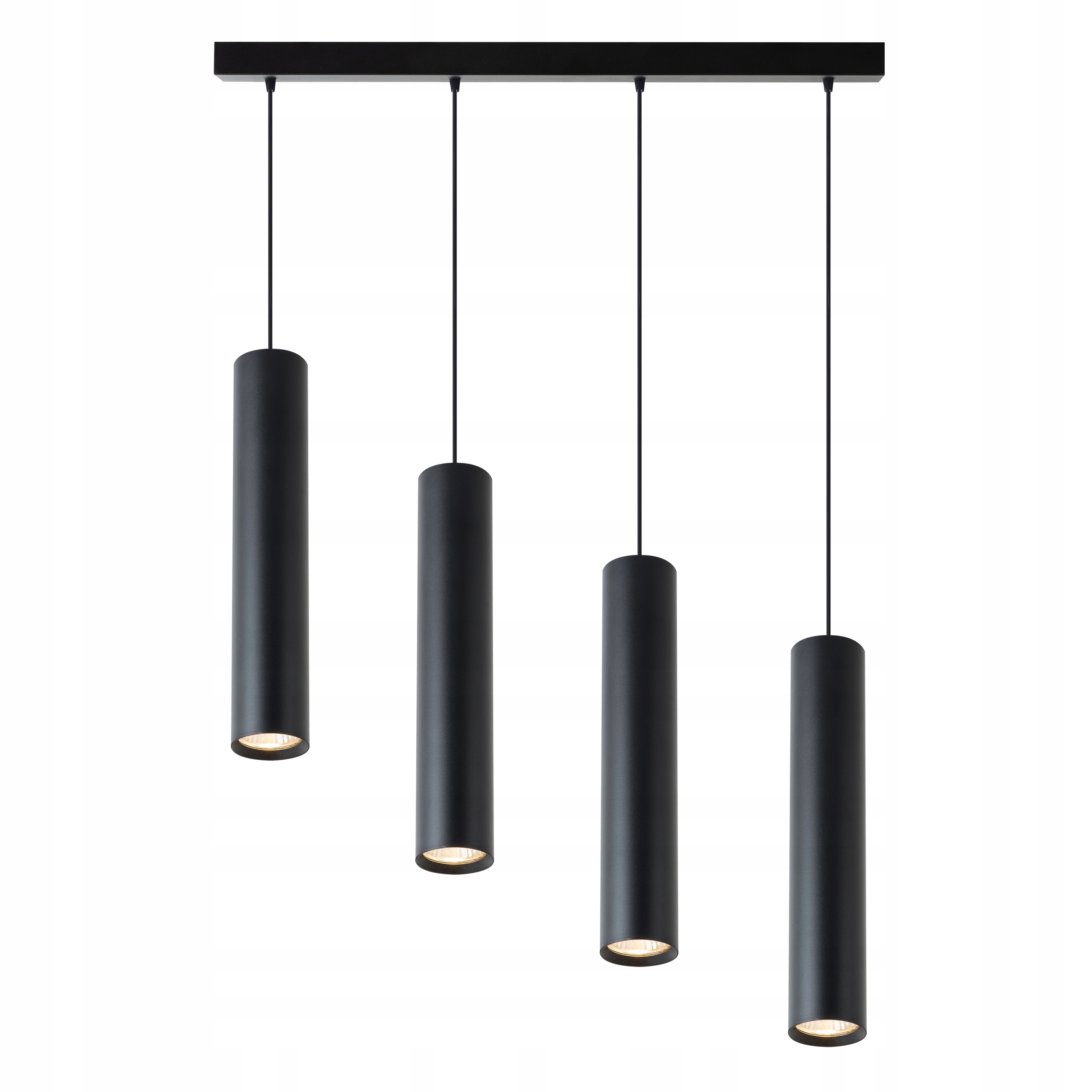 Závěsná stropní lampa 4x Tuba GU10 Úzká Alu Regulace