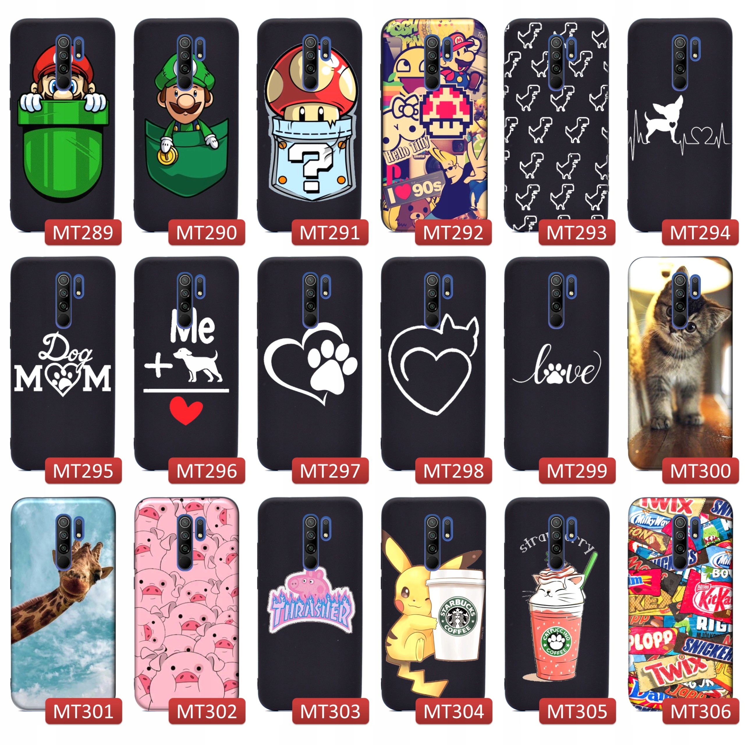 Etui matt case do Xiaomi Redmi 9 Modne Wzory Dedykowany model Redmi 9