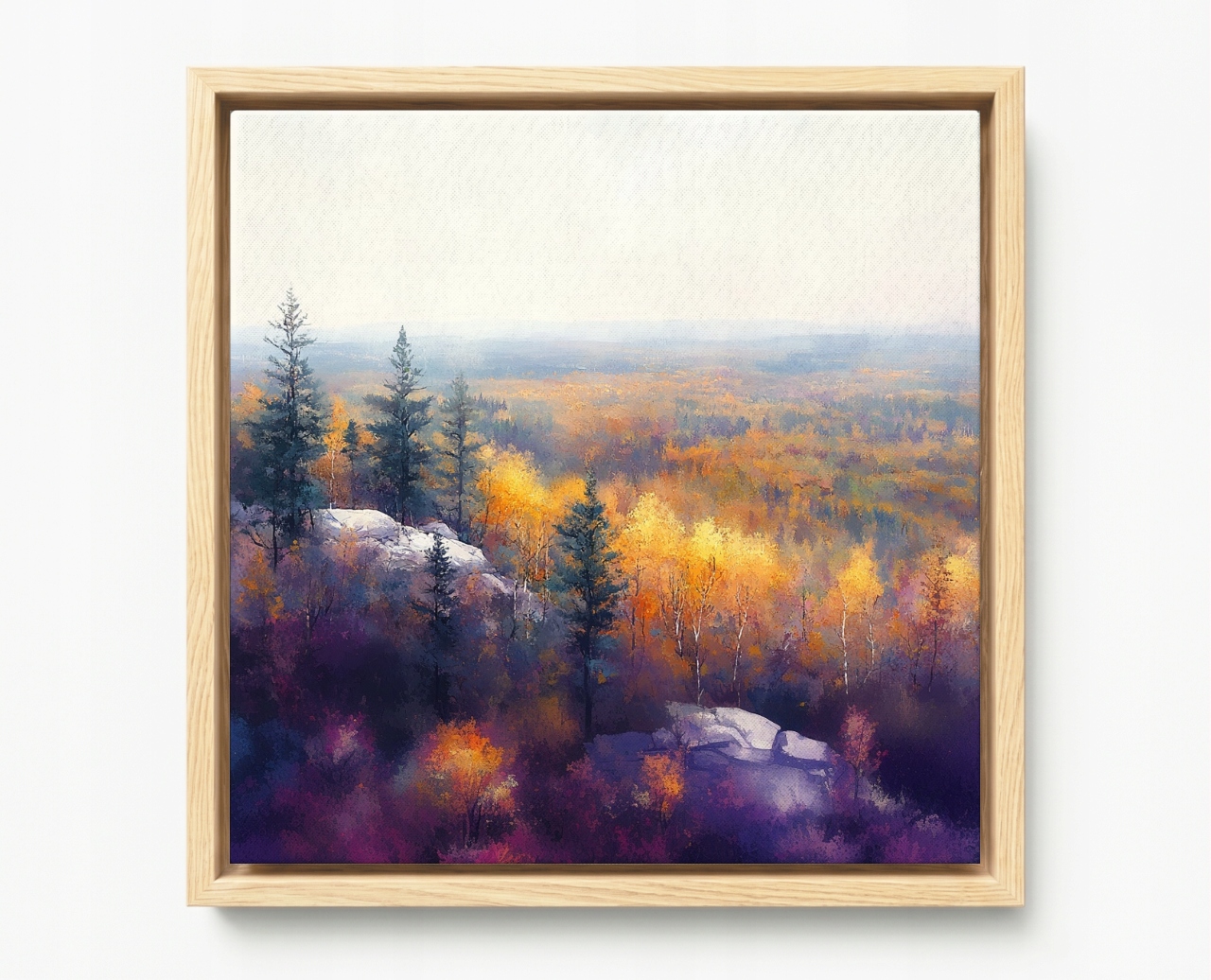 Obraz Rám Americká Krajina Příroda Hory Tatry Les Podzim Panorama 60x60