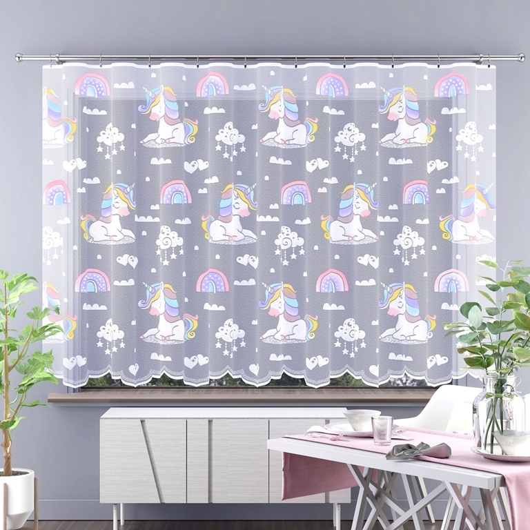 Firana dziecięca JEDNOROŻCE dla dziewczyn 250x150 Marka inna marka