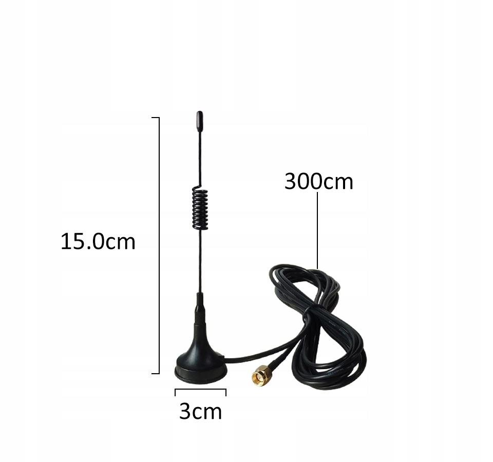 Antena 433MHz 5dbi wtyk SMA męski LORA LORAWAN Producent bez marki