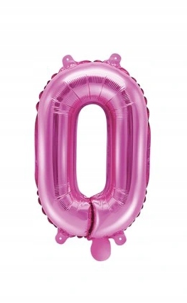 

Balon Foliowy cyfra różowa "0" ,35 cm