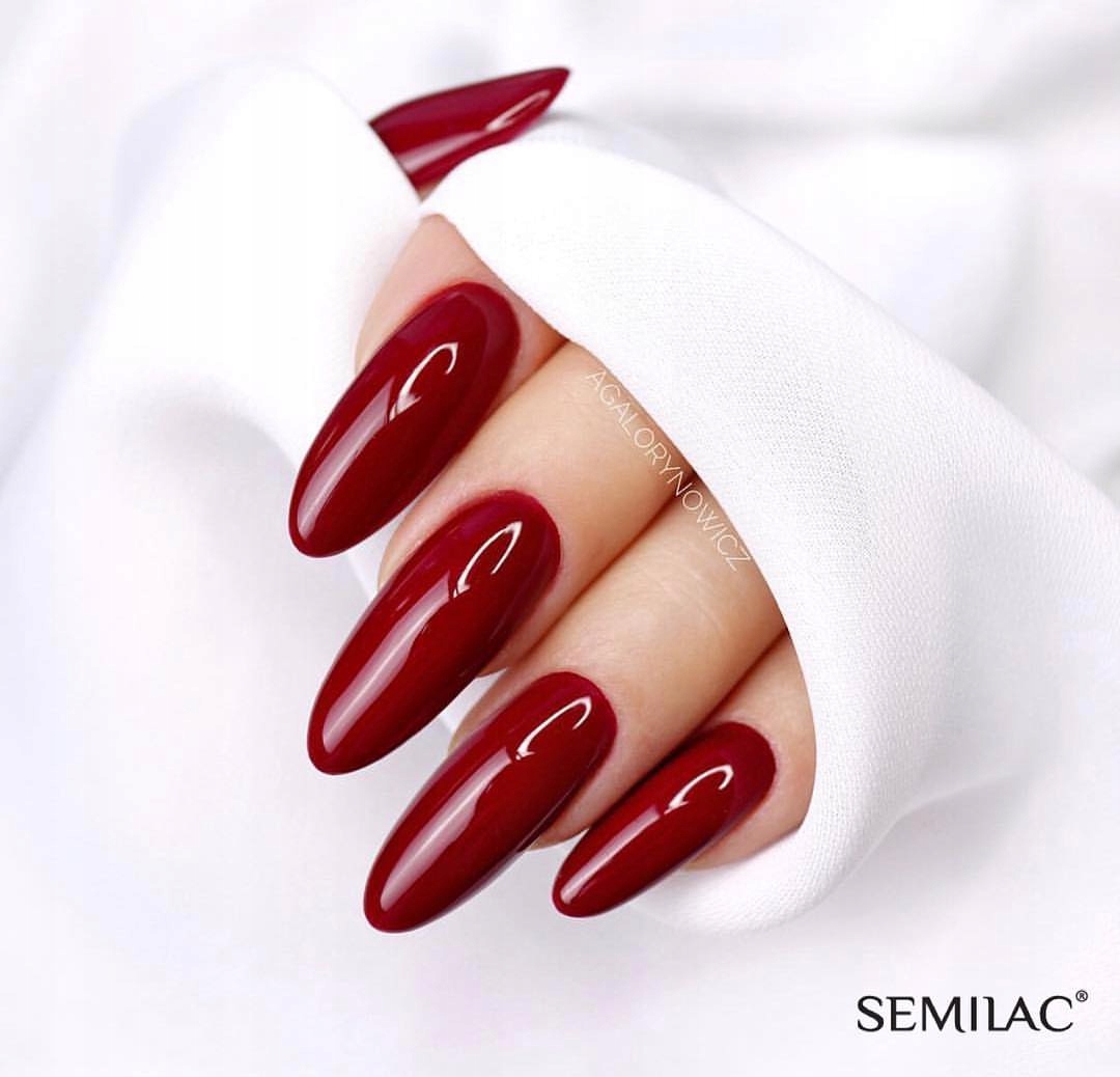 SEMILAC 028 Classic Wine UV LED Lakier Hybrydowy do paznokci 7ml Pojemność 7 ml