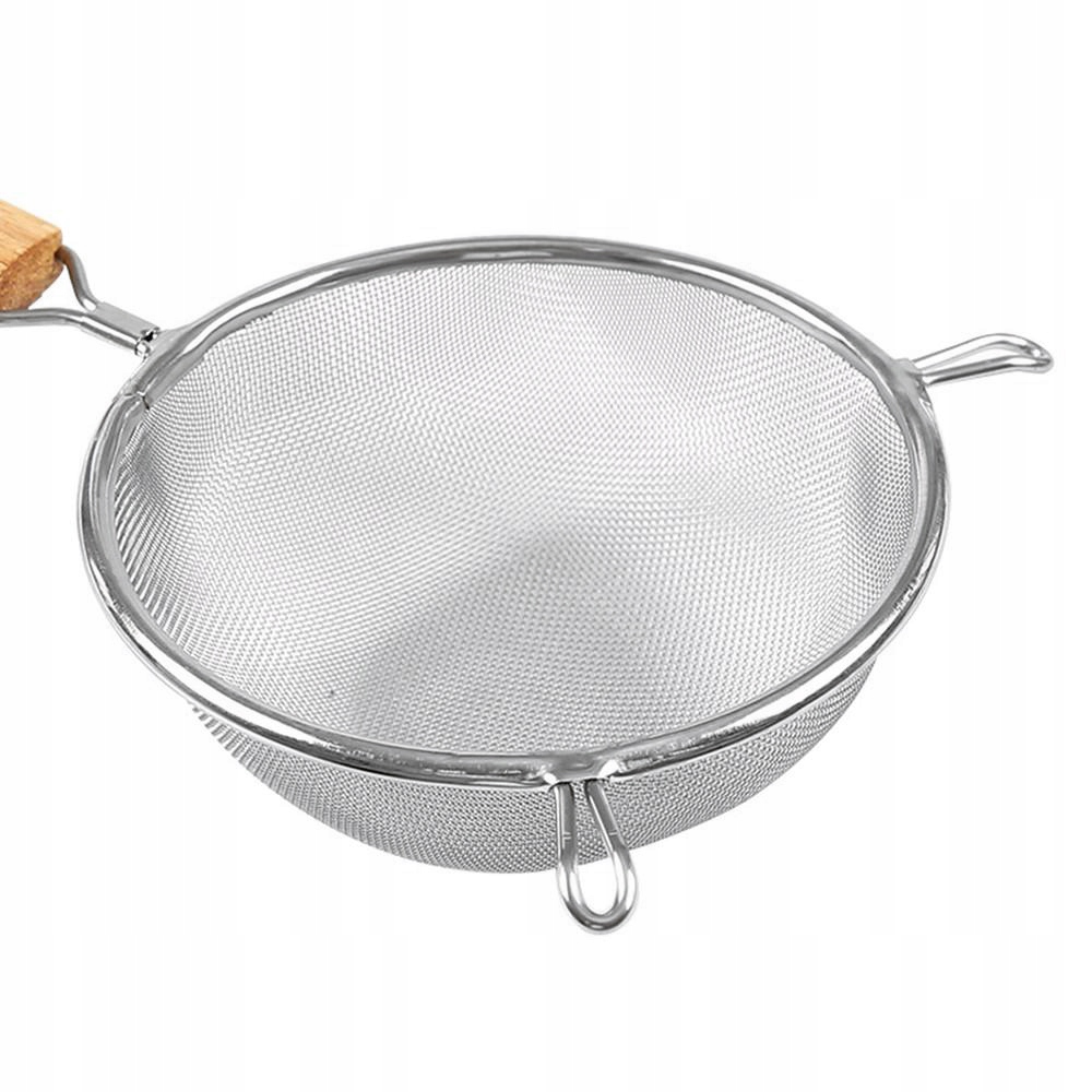 STALOWE SITKO KUCHENNE Z DREWNIANĄ RĄCZKĄ 16CM Rodzaj sitko