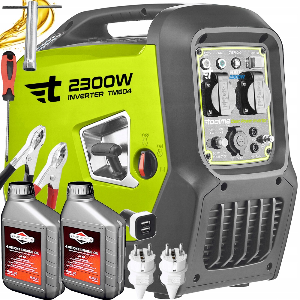 Inwertorowy Agregat Prądotwórczy Generator Cichy Avr Sinus Toolme TM604