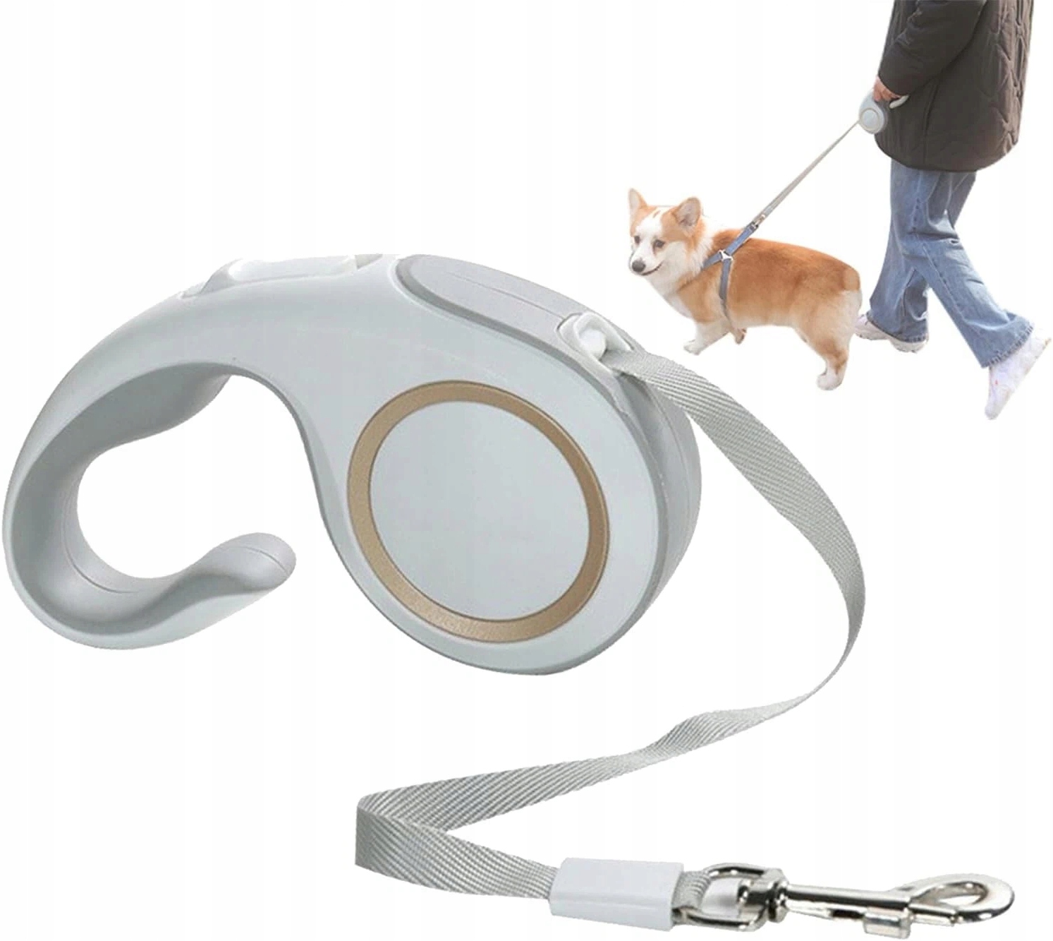 Levně Lehká Vodítko Pro Psa 5 Metrů Reflexní Ergonomický Úchop Snadná Montáž