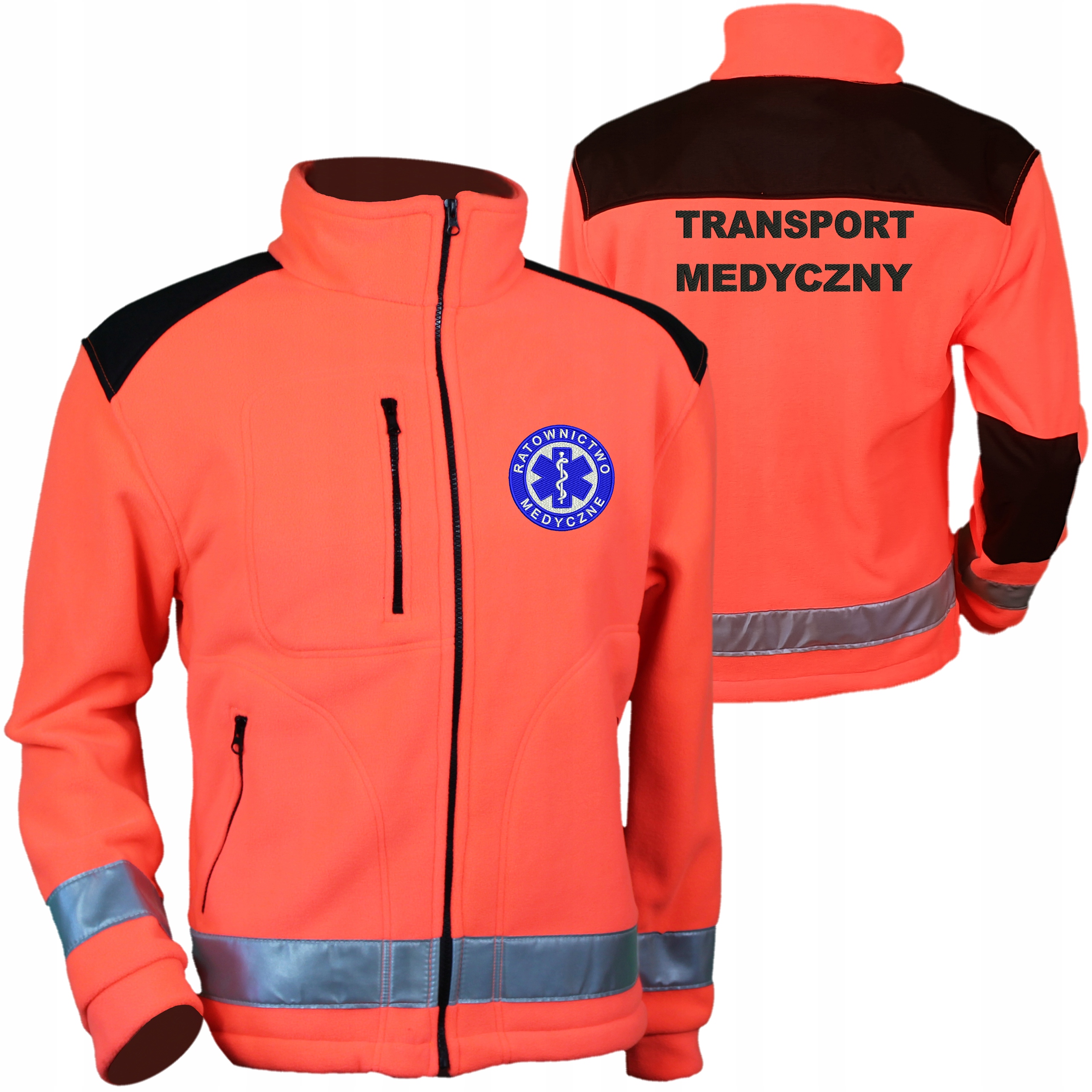 

Polar Transport Medyczny Czerwony Fluo odblask