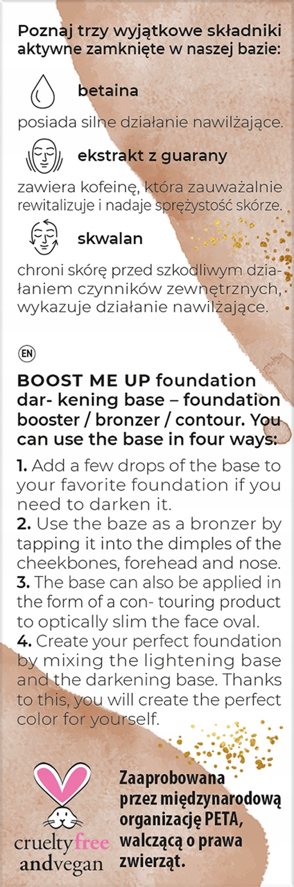 BIELENDA BAZA POD MAKIJAŻ PRZYCIEMNIAJĄCA Produkt wprowadzony do obrotu na terenie UE przed 13.12.2024 Tak