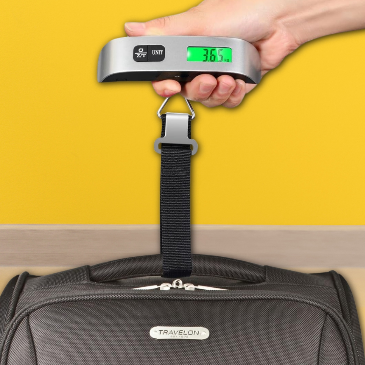 WAGA BAGAŻOWA LOTNICZA TURYSTYCZNA PODRÓŻNA KIESZONKOWA LCD 50kg Jednostki pomiaru kilogram (kg)