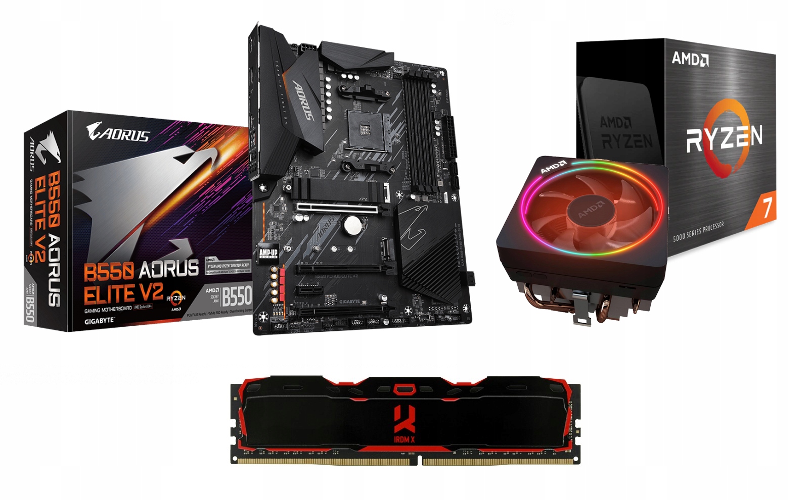 Zestaw Amd Ryzen 7 5800XT B550 Aorus 16GB 3200