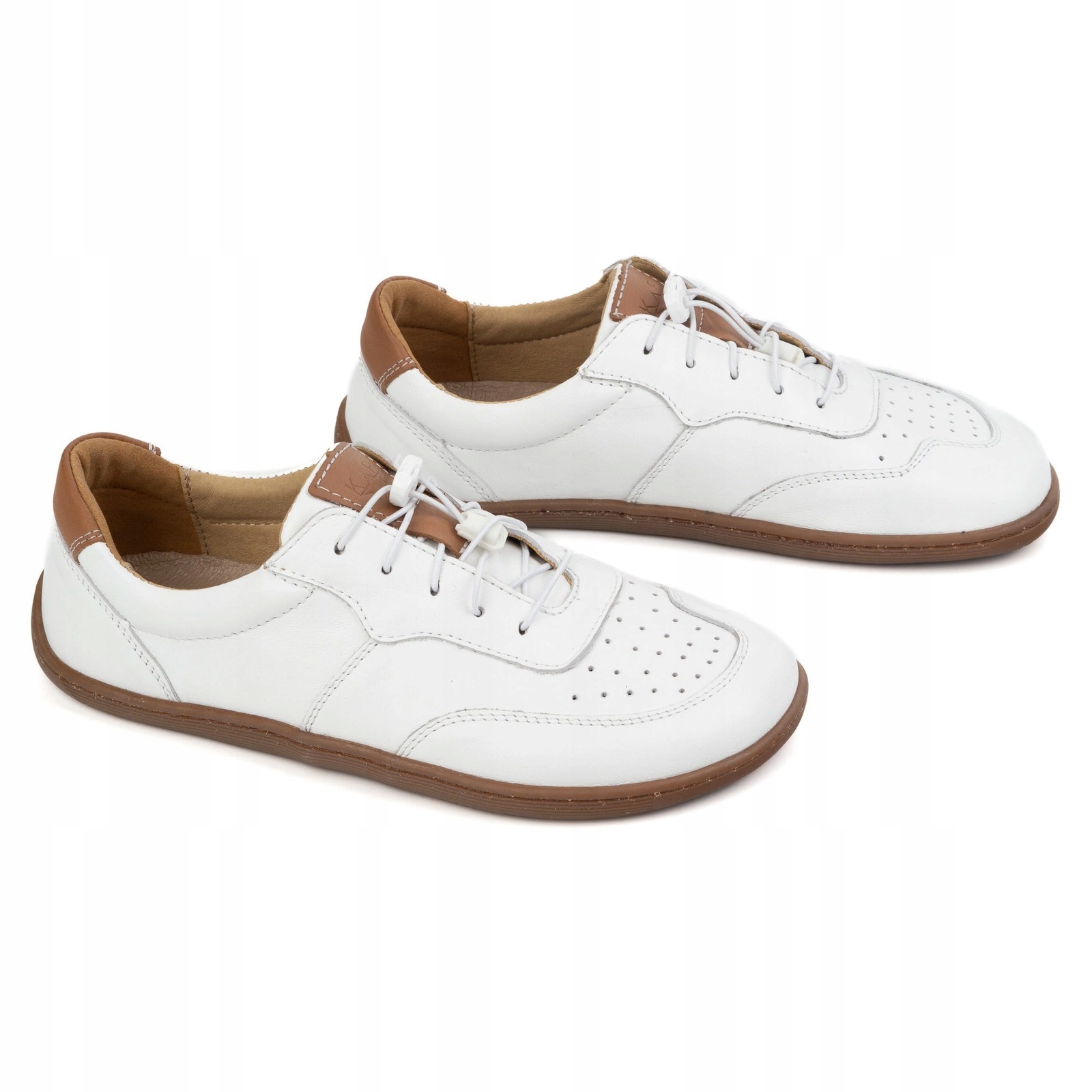 Barefoot minimalistické kožené boty 500/B bílé 42