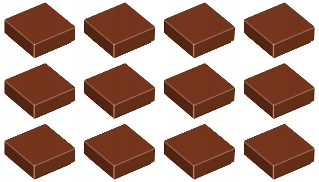 

Lego 3070b 1x1 Tile brązowa (3g) 12 szt