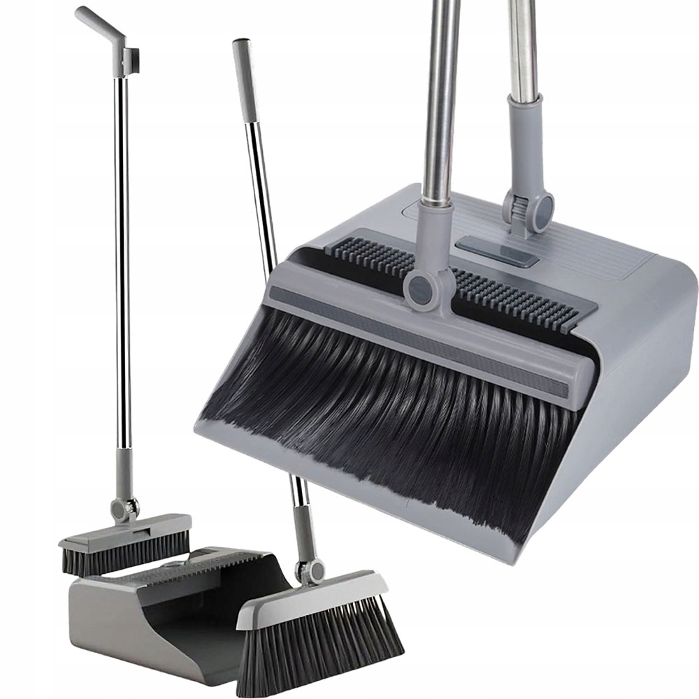 Sada 3v1 Metla Lopatka Kartáč Otočný 180° pro Štěrbiny Kuchyně Koupelna