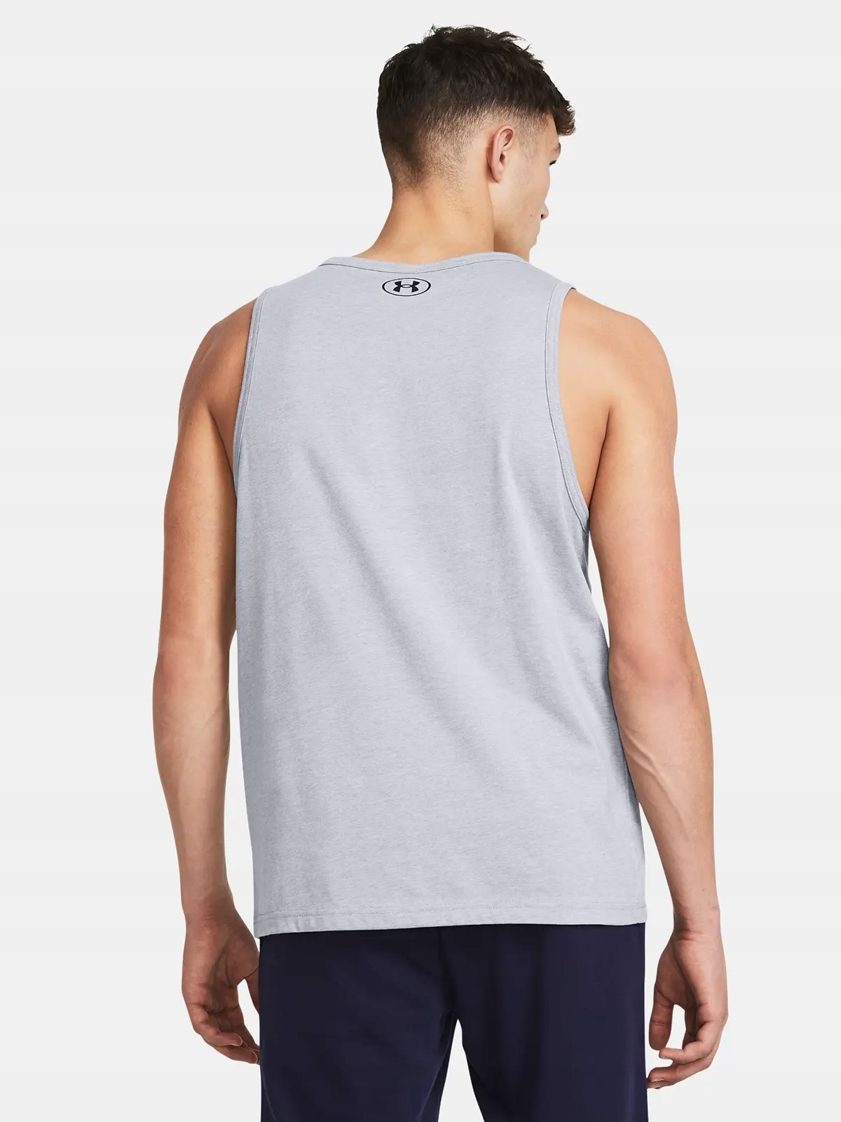 KOSZULKA MĘSKA UNDER ARMOUR BEZRĘKAWNIK SPORTOWY LETNIA BAWEŁNA 1382883-035 Model 1382883