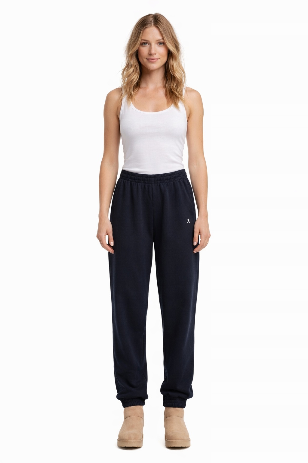 Patrizia Pepe Černé Tepláky S Nízkým Pasem Bavlna Xs I1I