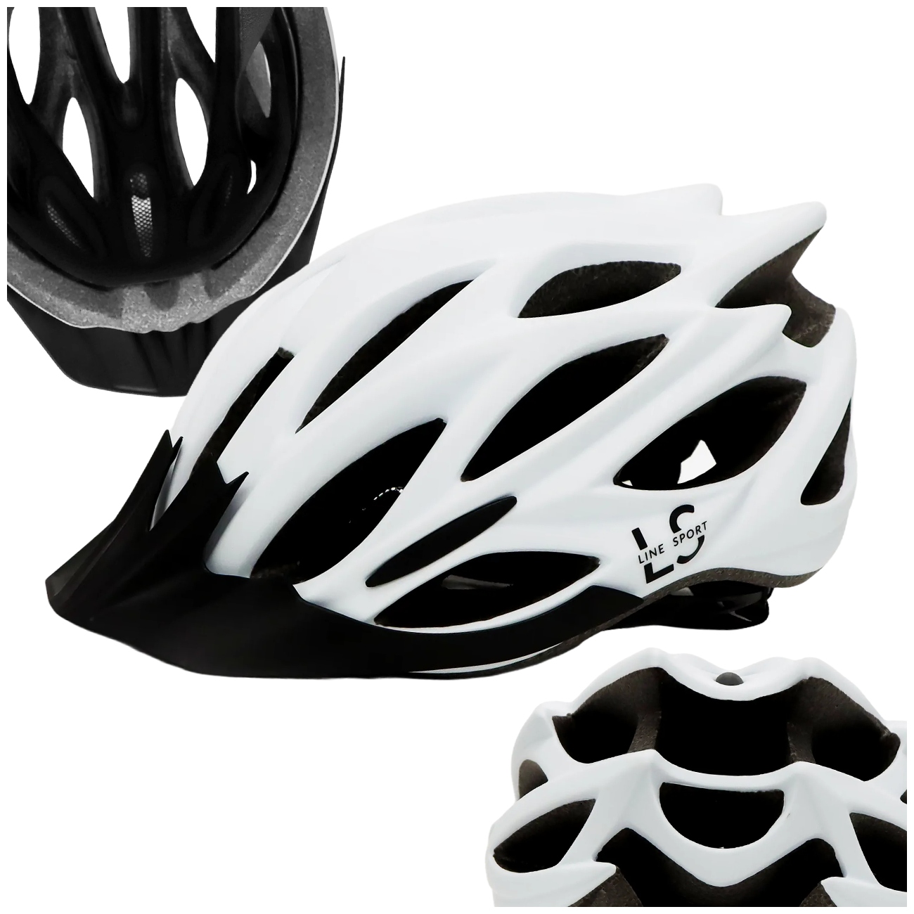 Cyklistická Přilba Line Sport BJL-033 Bílá Velikost L 58 – 1 CM Univerzální