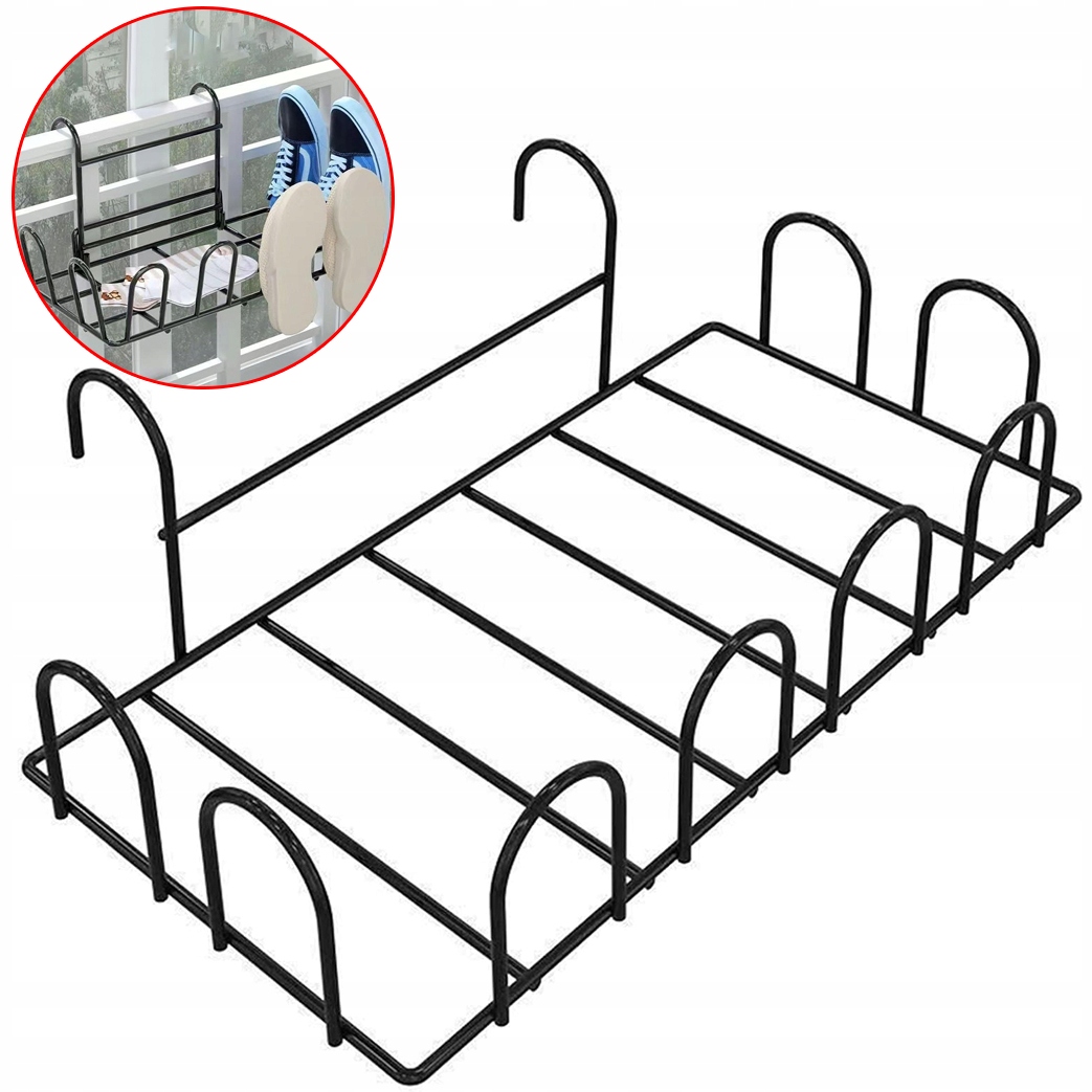 Levně Balkonový Organizér Na Boty Sušák Na Prádlo, Multifunkční