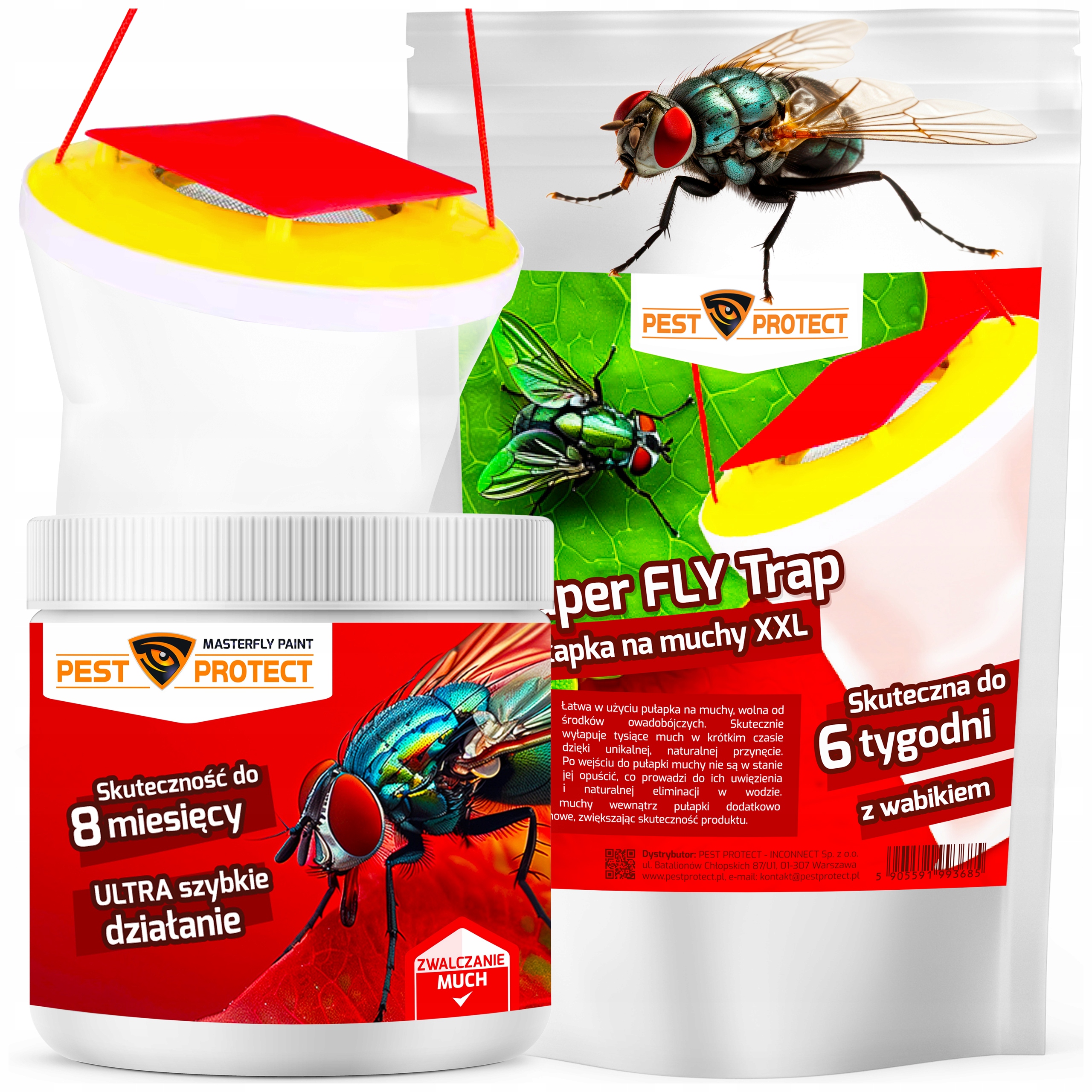 Sposób Na Muchy W Domu Na Tarasie Środek Na Zewnątrz Pułapka Worek XXL