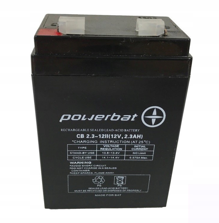 

Akumulator 12V 2,3Ah Cb 2.3-12, 70 x 48 x 98