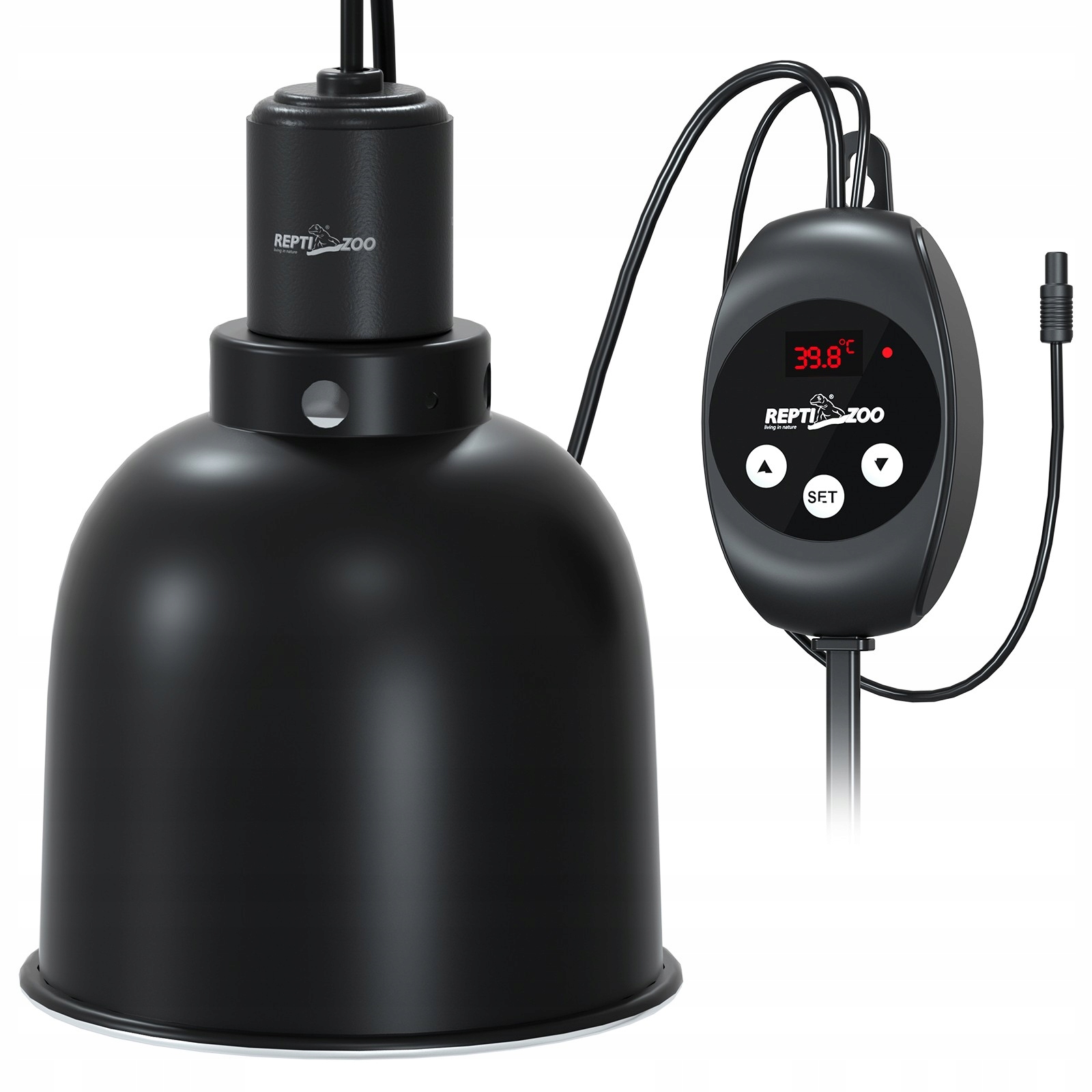 Levně Lampa Do Terária S Termostatem, Objímka Pro Topné Žárovky S Ovladačem