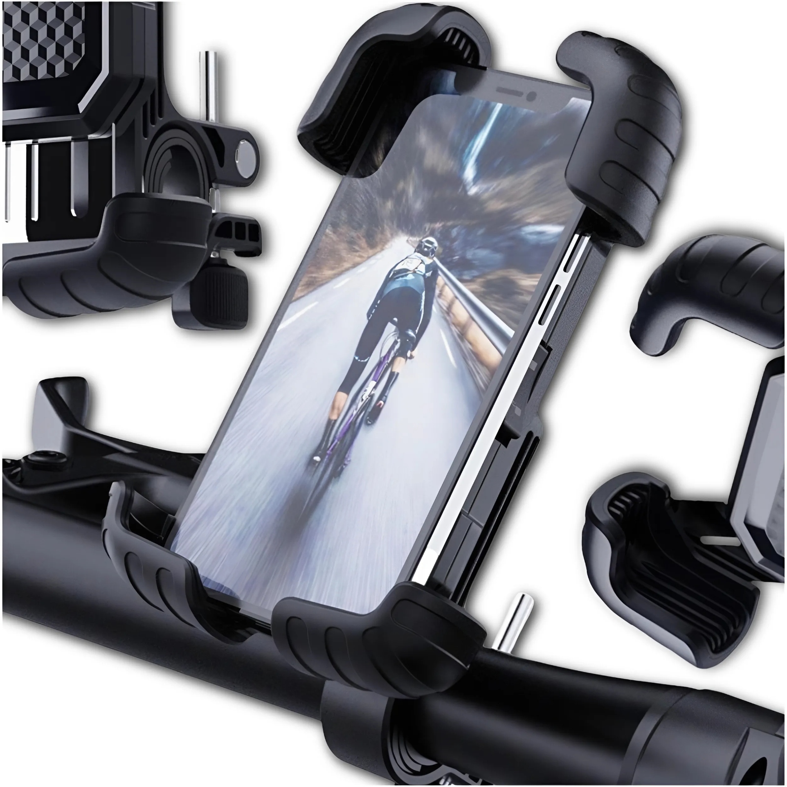 Uchwyt Rowerowy Na Telefon Do Motocykla Hulajnogi Wózka Regulowany Mocny