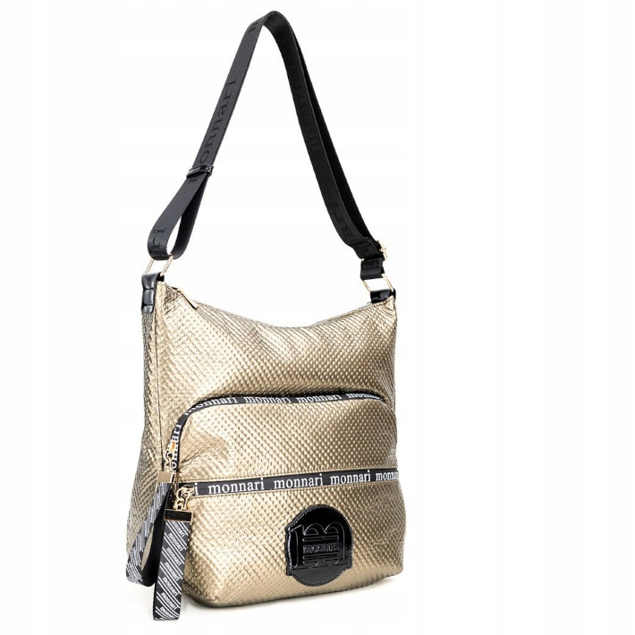 Torebka worek Monnari BAG4380-M23 ciemny złoty