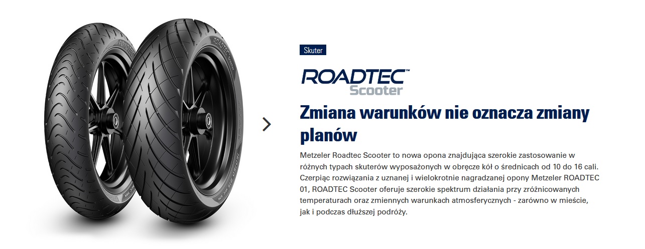 110/90-13 METZELER ROADTEC SCOOTER PRZÓD 56P Model Roadtec Scooter