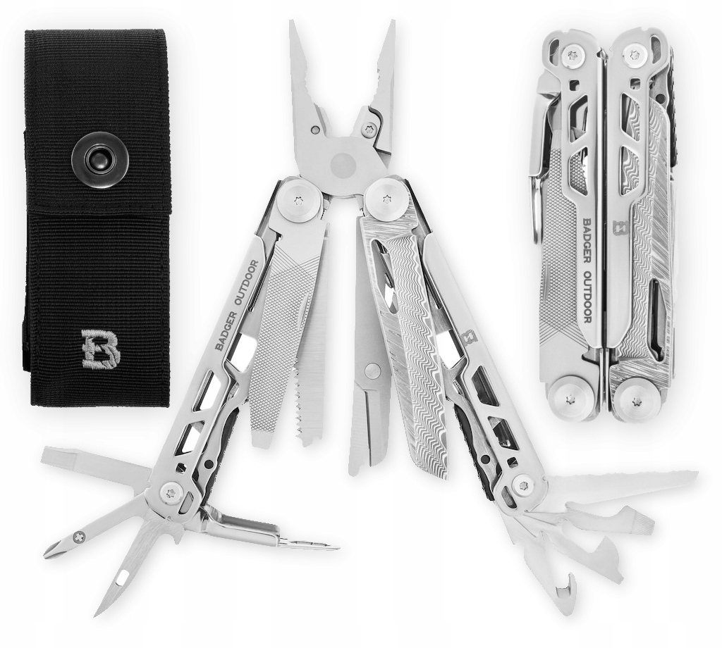 Multitool Narzędzie Wielofunkcyjne survival Edc Badger Outdoor Venom 20 w 1