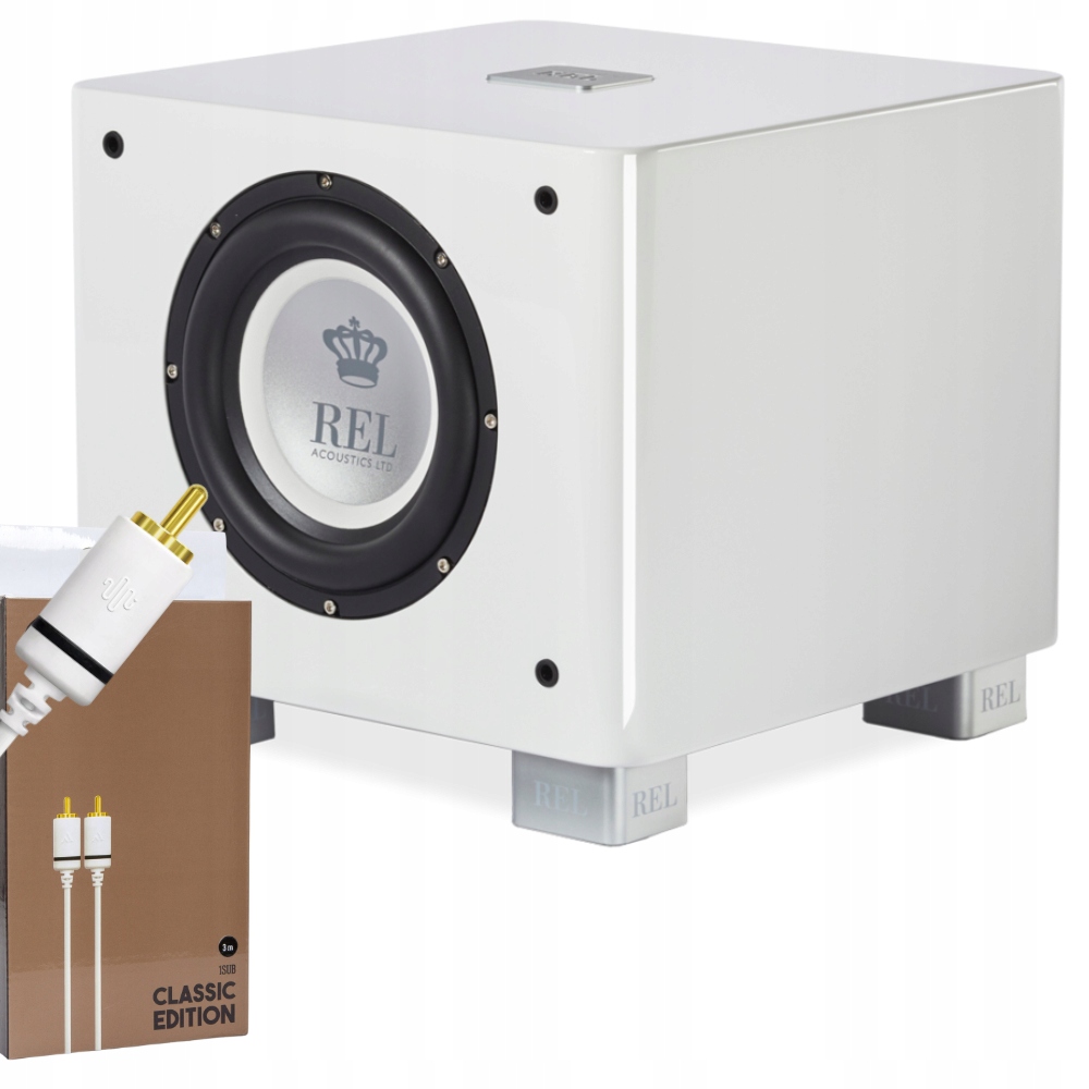 Rel T/7x (Bílý lesk) – Kabel Argon Essentials Classic Sub (3 m) Bonus!