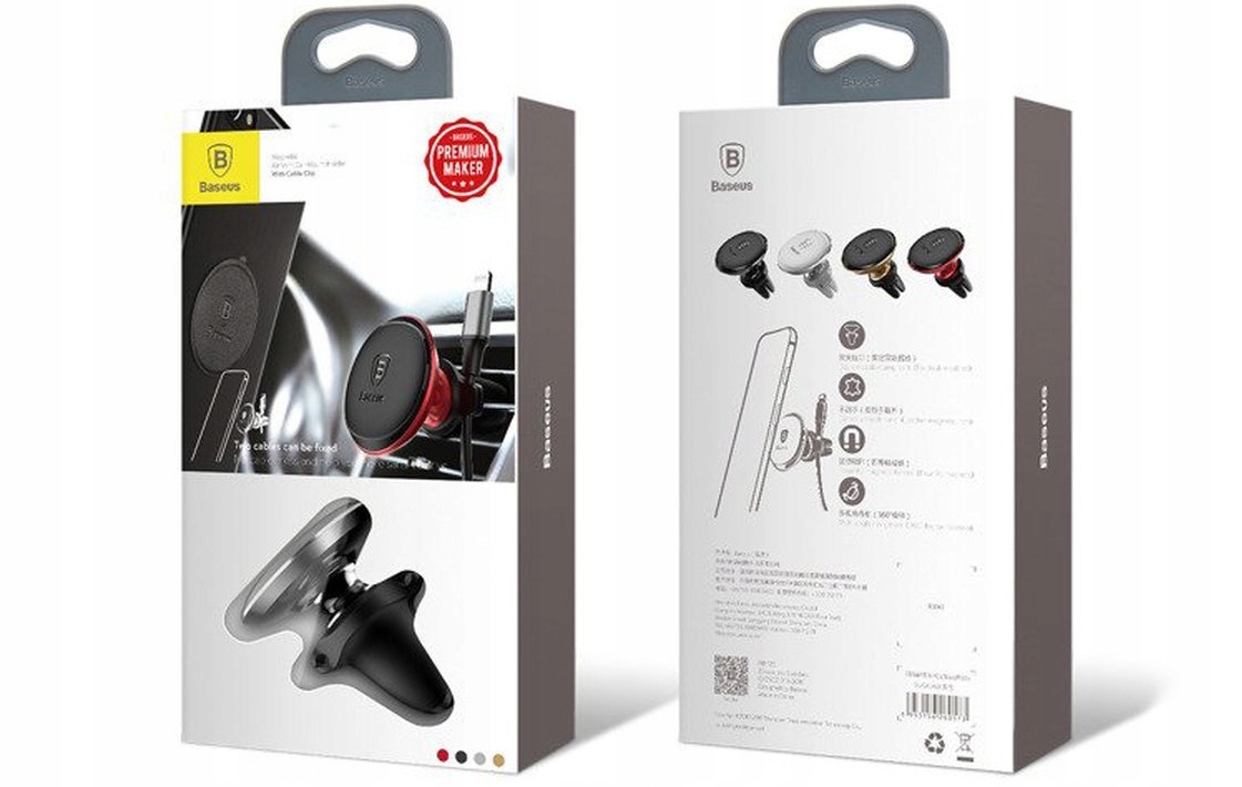 BASEUS UCHWYT MAGNETYCZNY NA TELEFONU DO AUTA UCHWYT SAMOCHODOWY DO KRATKI Rodzaj magnetyczny