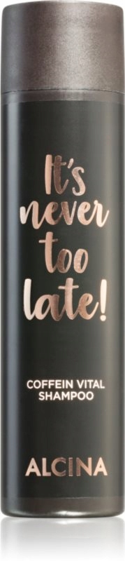 Alcina It's never too late! šampón s kofeínom na posilnenie vlasov 250 ml