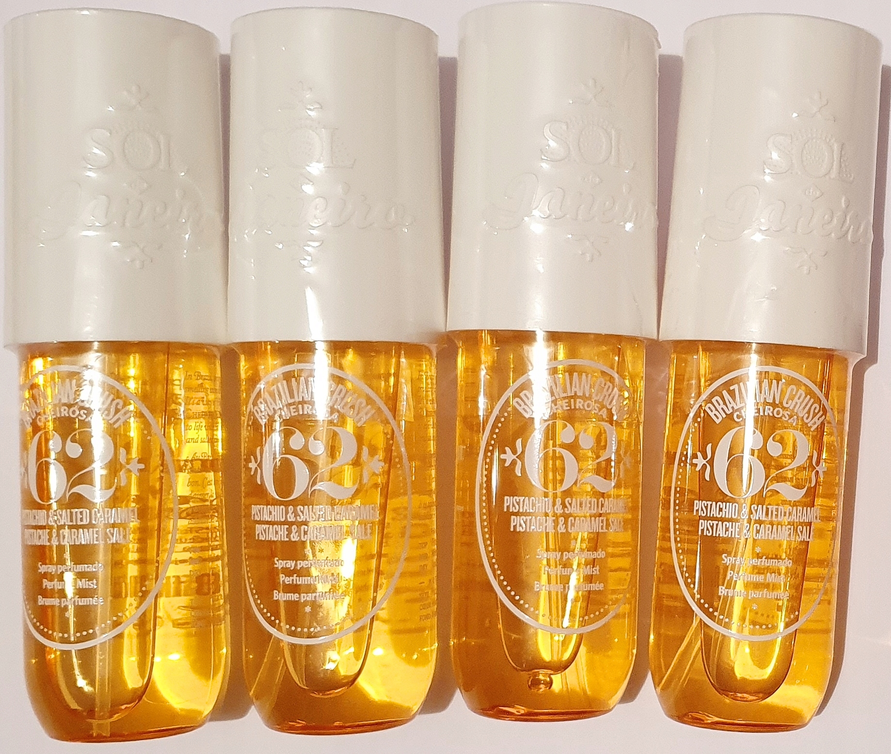 Zestaw mgiełek 4 x 90 ml Sol de Janeiro Cheirosa 62 szczotka