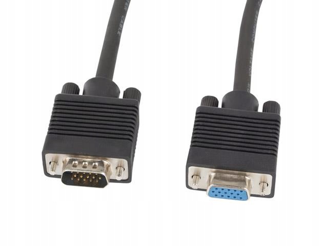 Lanberg Kabel Vga M/f 1,8M Do Monitora Komputera Z Ekranem Ferrytowym