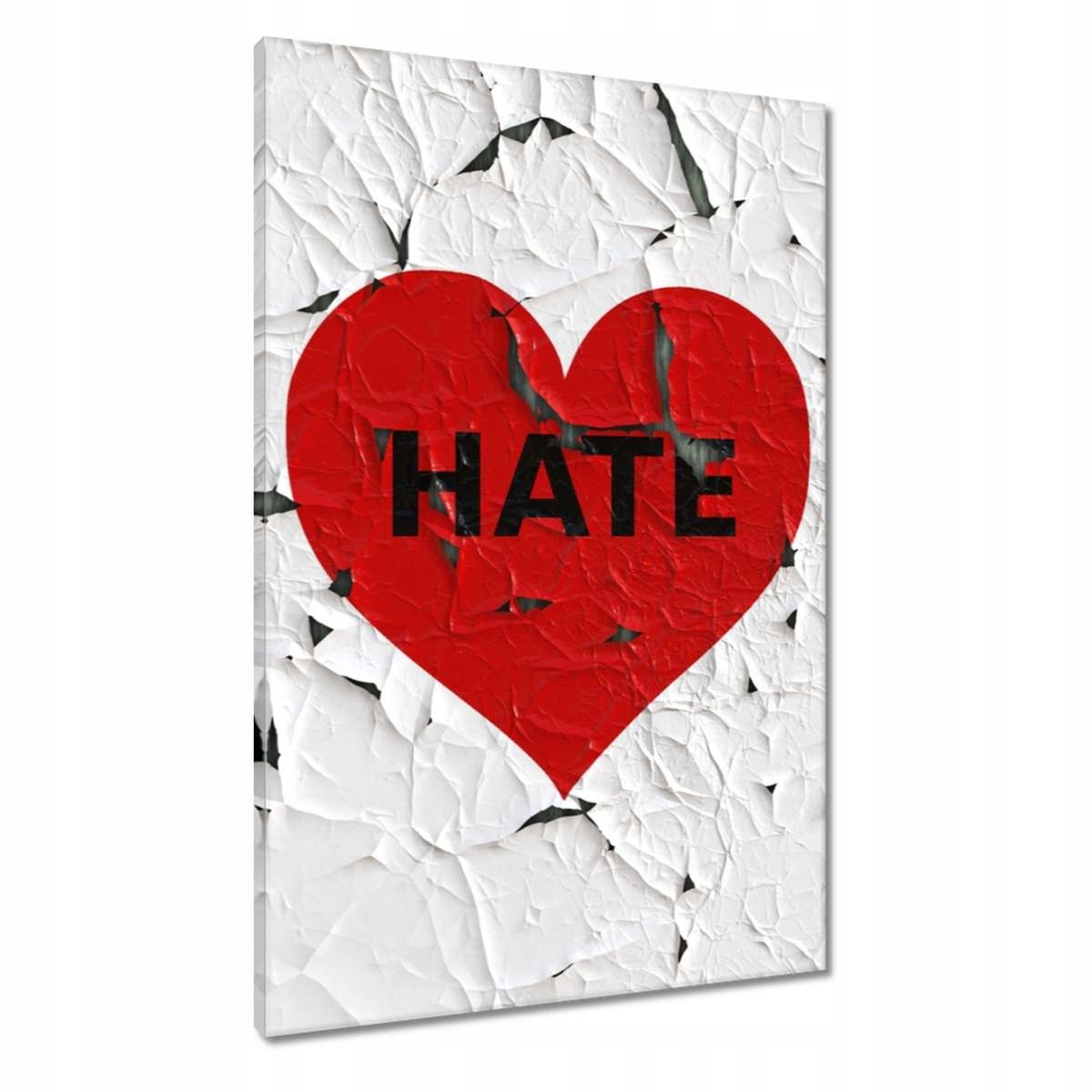 Obrazy 60x90 Srdce Hate