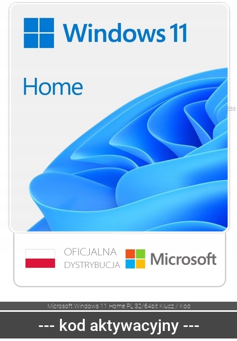 System operacyjny Microsoft Windows 11 wersja polska, wielojęzyczna