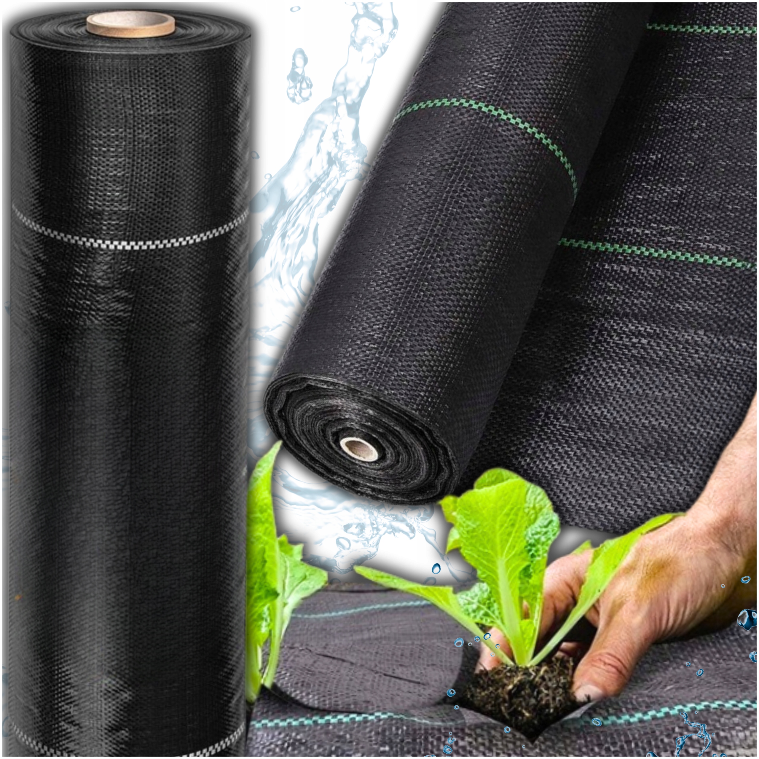 Agrotkanina Mata Folia Antychwastowa Na Truskawki Chwasty Korę Czarna 50m