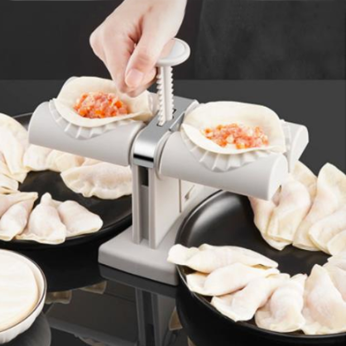 PODWÓJNA MASZYNKA DO ROBIENIA LEPIENIA PIEROGÓW Marka inna