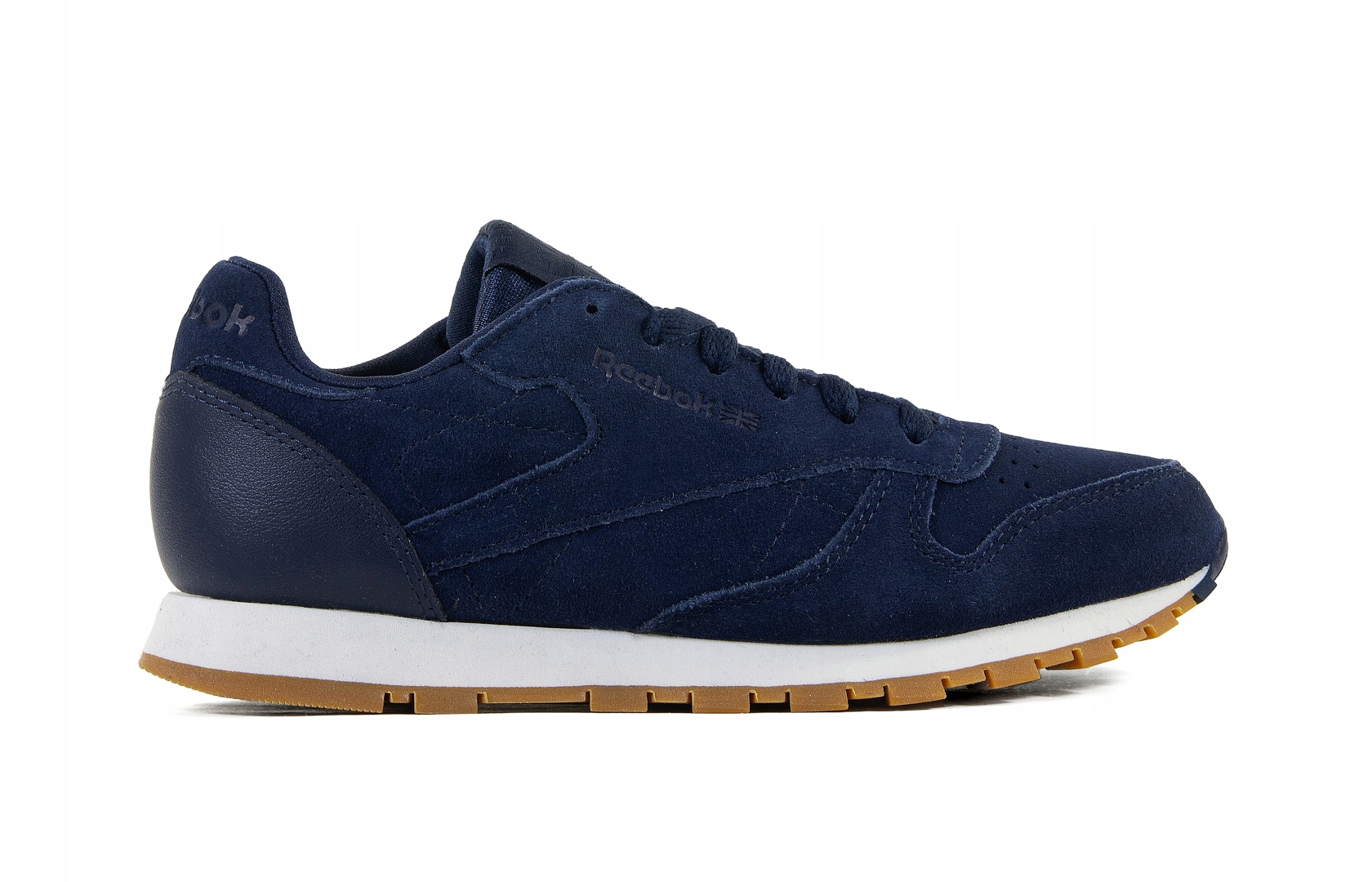 pro mládež boty Reebok CL Leather Sg BS8949 nízké, tmavě modré 36,5