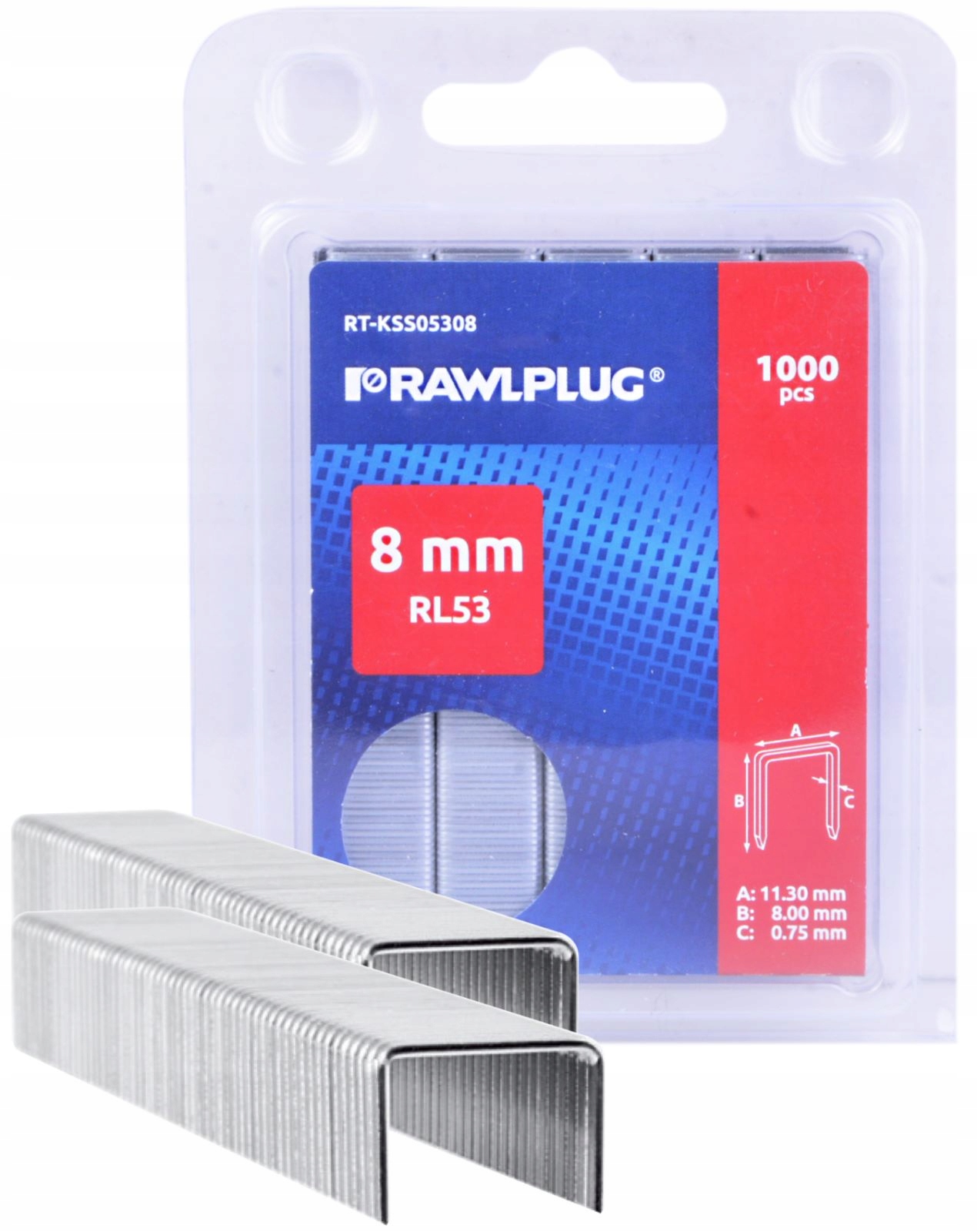 

Rawlplug Zszywki Zszywka RL53 8MM 1000SZT