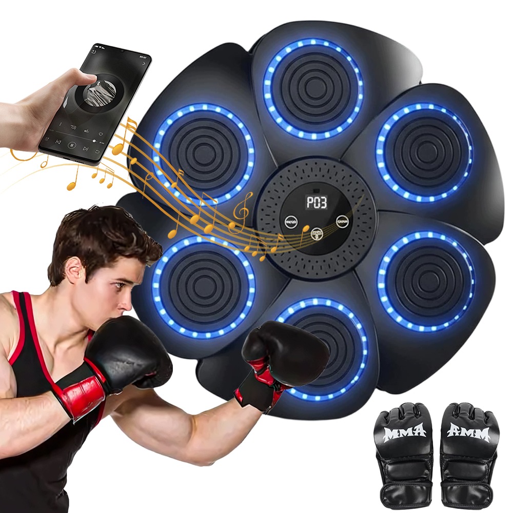 Tréninková Boxerská Deska Music Box Machine Bluetooth Pro Děti Rukavice