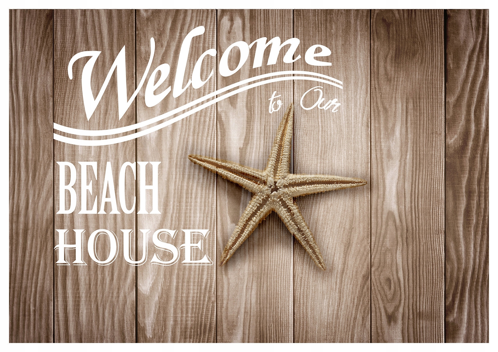 Fototapeta Hvězda moře Desky Beach House vinylová 368x254 lepidlo