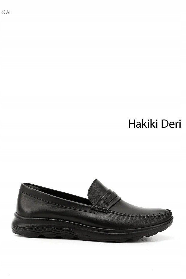Hladké Černé Pánské Kožené Polobotky Elegantní 40 5IA