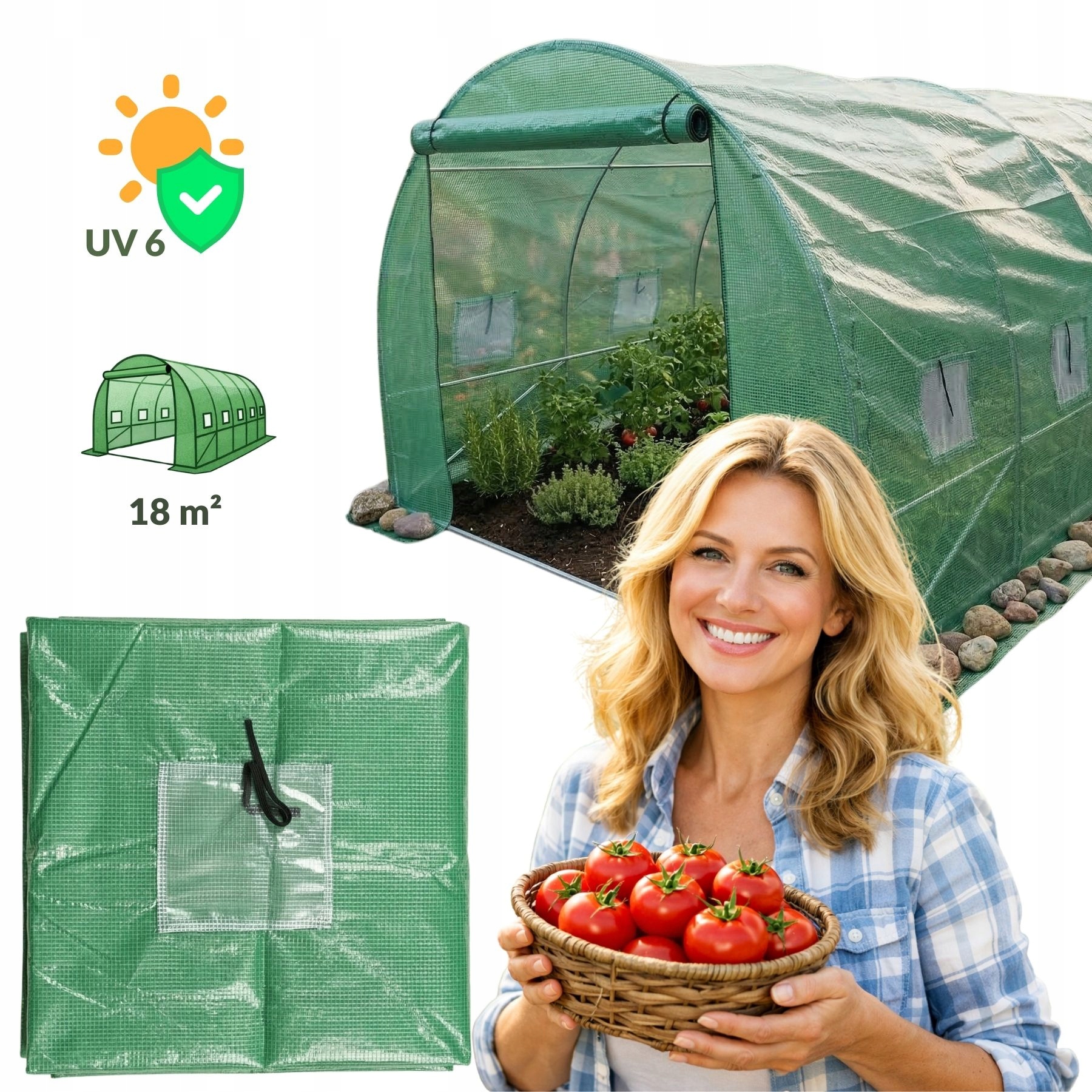 Fólie na zahradní fóliovník pro pěstování Vana 4 x 2,5 m