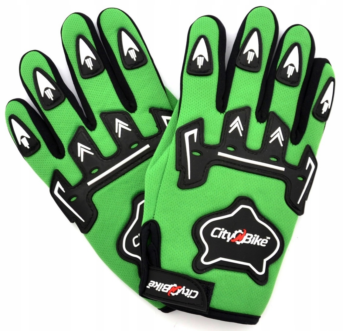 Rękawice Dziecięce Na Motor Cross Quad Motocykl Zielone S