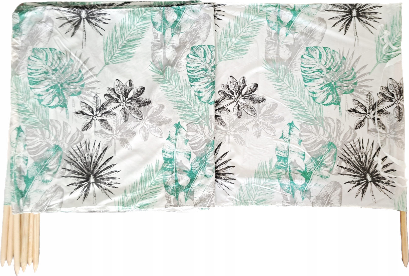 

15 m Parawan plażowy 2 Gatunek! Duży W Liście