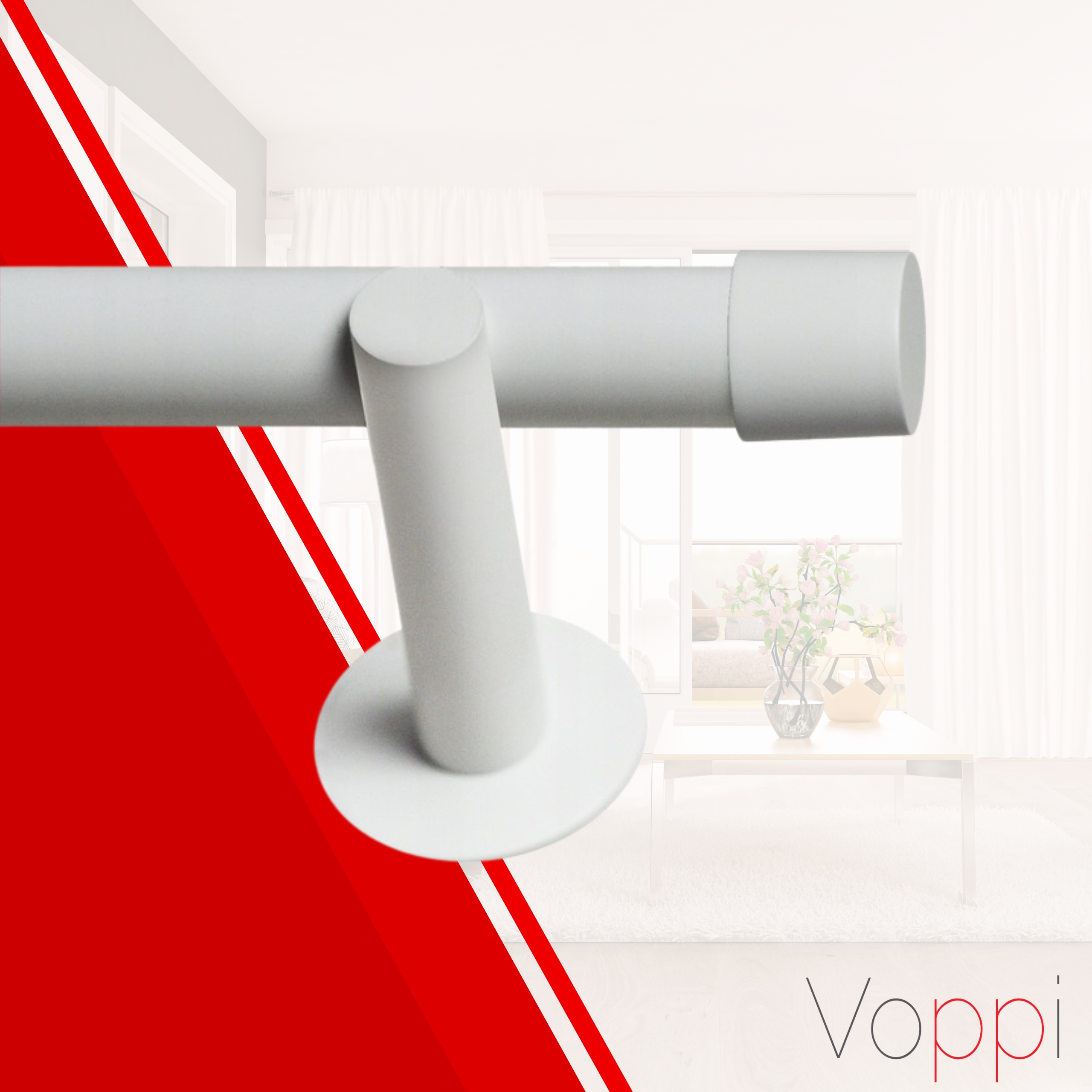 KARNISZ POJEDYNCZY METAL CZARNY/BIAŁY 19MM/300cm Rodzaj karnisza pojedynczy