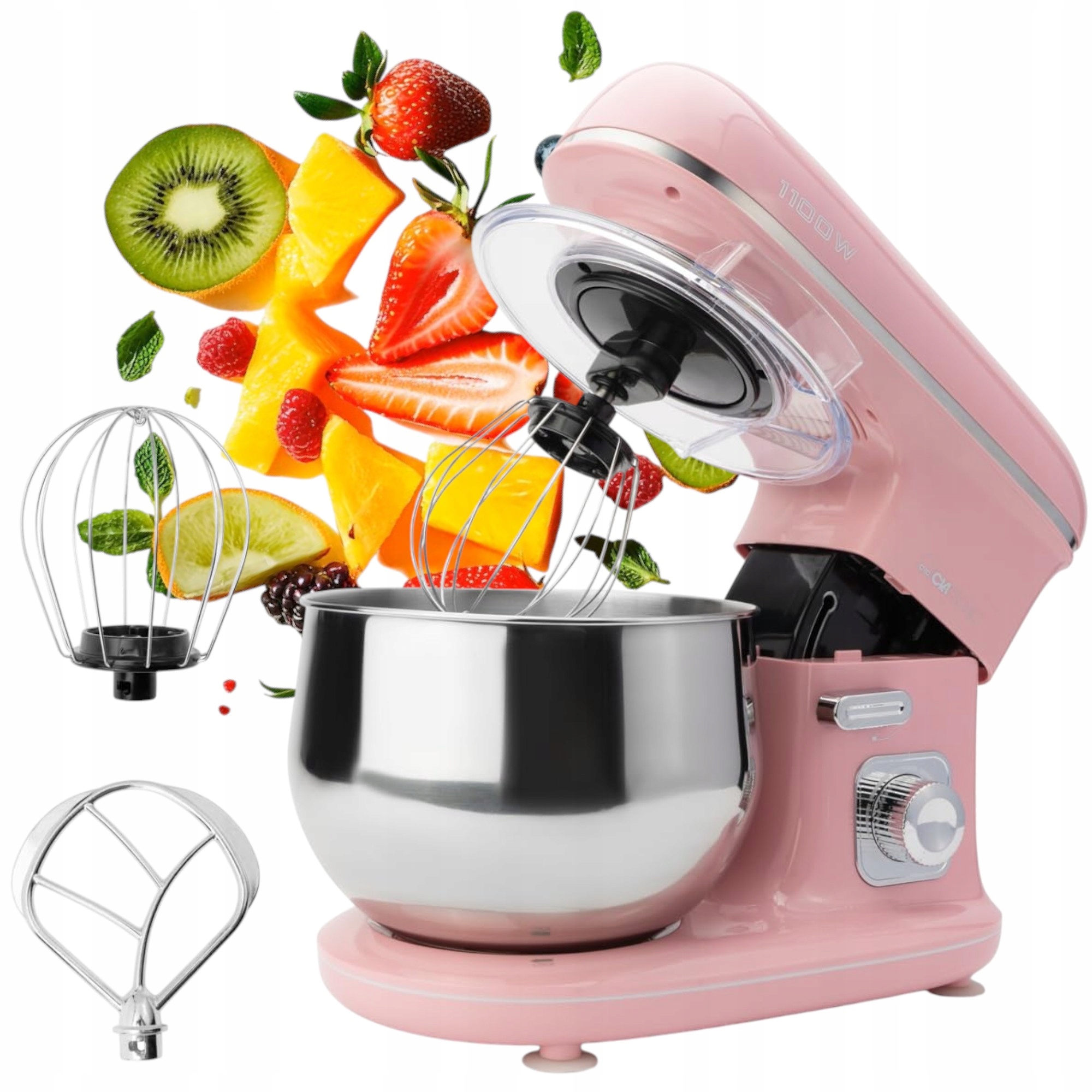 Robot Kuchenny Planetarny Blender Mikser Ugniatarka 1100W 5L 3 Mieszadła