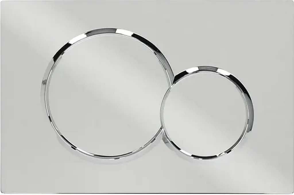 Splachovací tlačítko pro Wc Mendorio, stříbrné